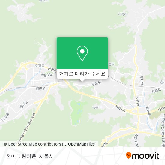 천마그린타운 지도