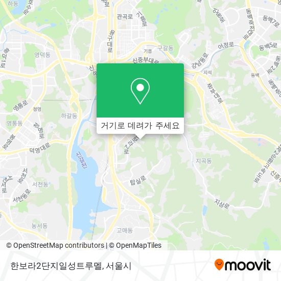 한보라2단지일성트루멜 지도