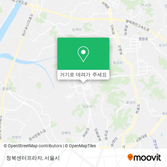 청북센터프라자 지도