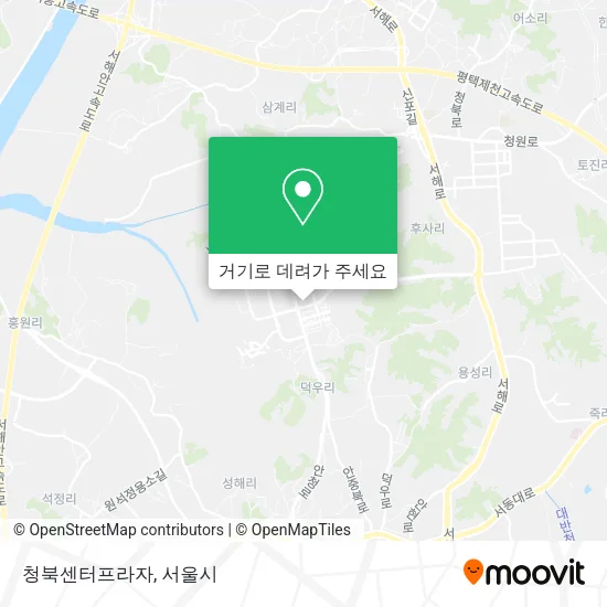 청북센터프라자 지도