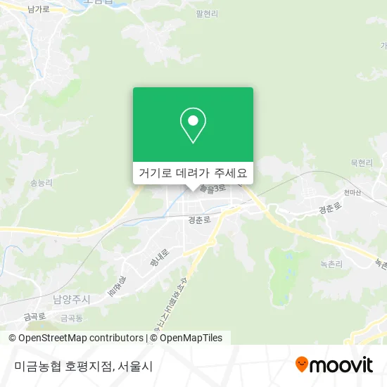 미금농협 호평지점 지도