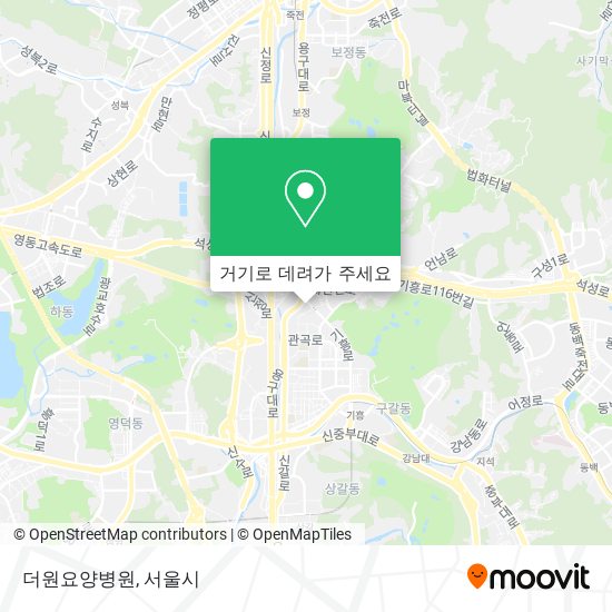 더원요양병원 지도