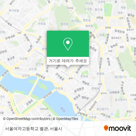 서울여자고등학교 별관 지도