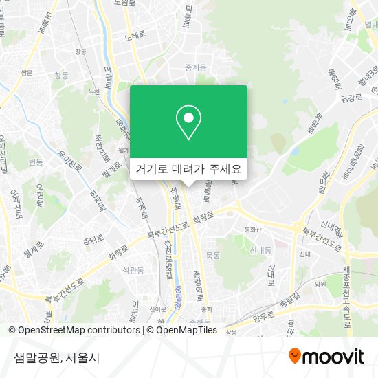 샘말공원 지도