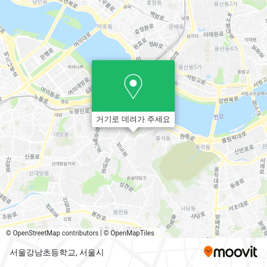 서울강남초등학교 지도