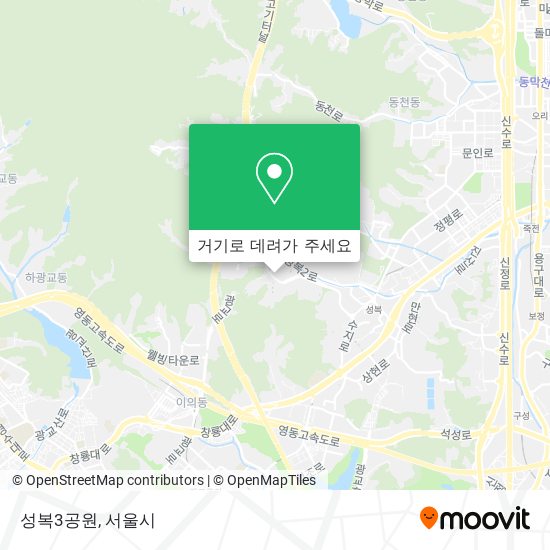 성복3공원 지도