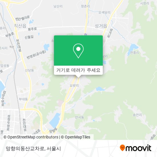 망향의동산교차로 지도