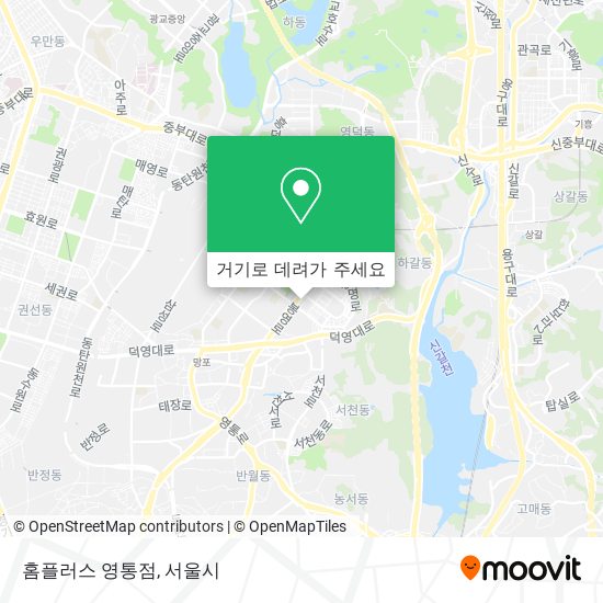 홈플러스 영통점 지도