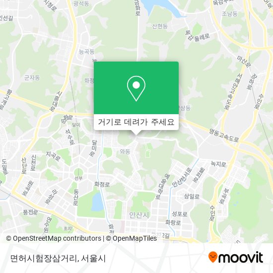 면허시험장삼거리 지도