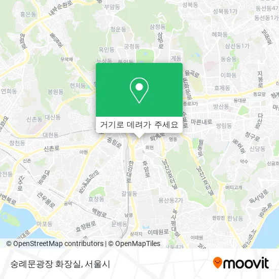 숭례문광장 화장실 지도