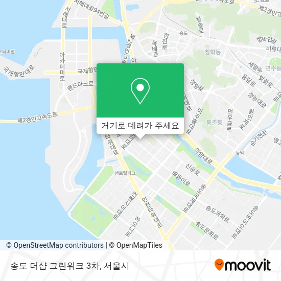 송도 더샵 그린워크 3차 지도