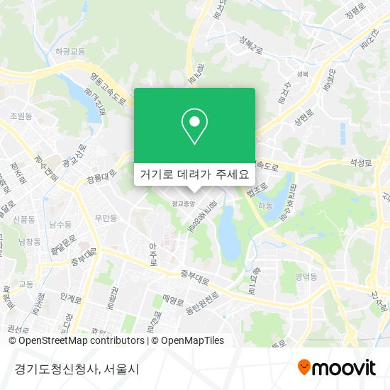 경기도청신청사 지도