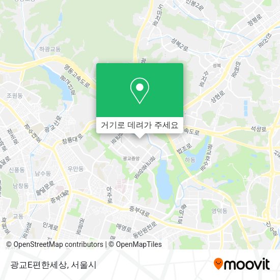 광교E편한세상 지도