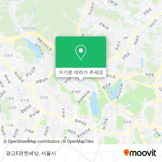 광교E편한세상 지도