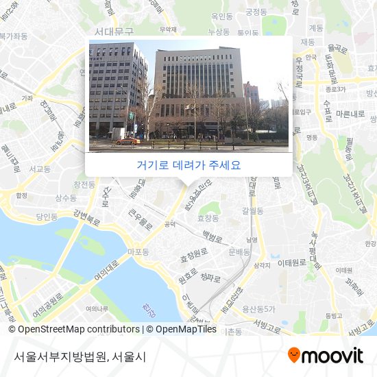 서울서부지방법원 지도