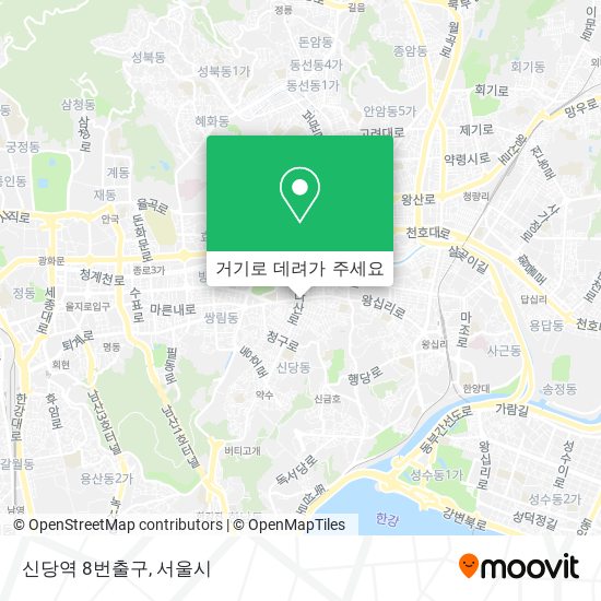 신당역 8번출구 지도