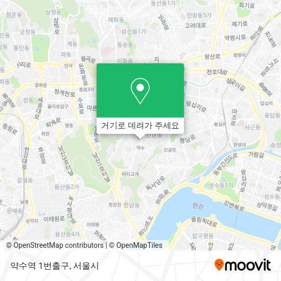 약수역 1번출구 지도