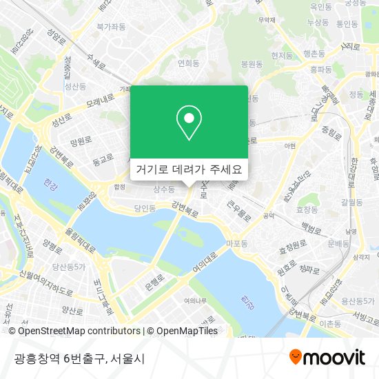 광흥창역 6번출구 지도