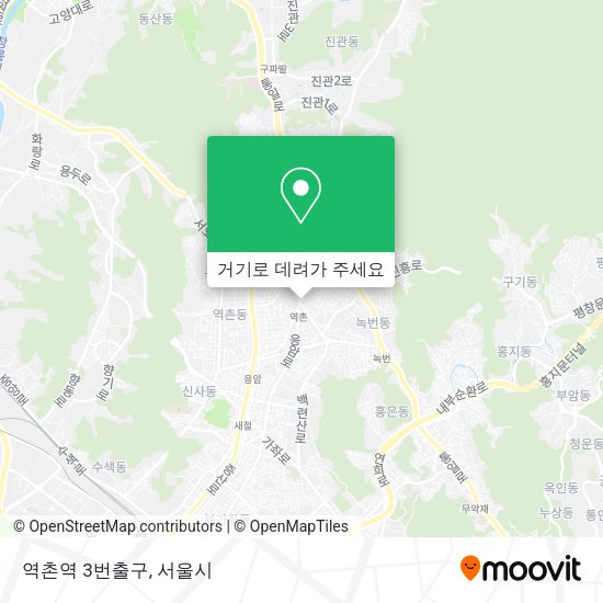역촌역 3번출구 지도