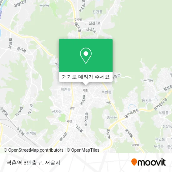 역촌역 3번출구 지도