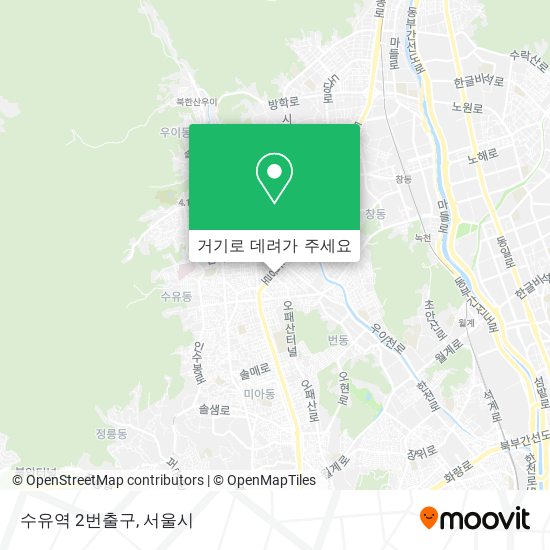 수유역 2번출구 지도