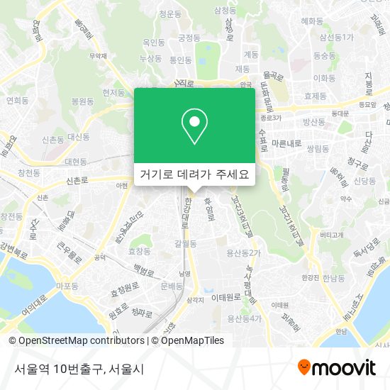 서울역 10번출구 지도