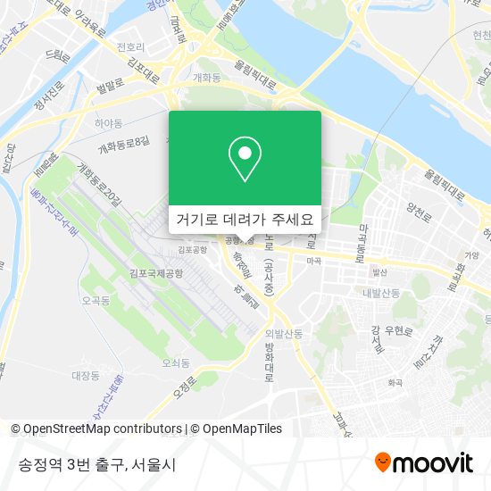 송정역 3번 출구 지도