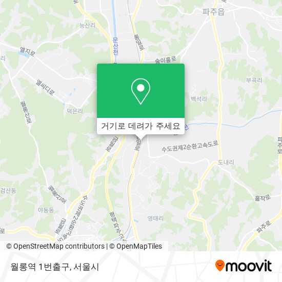 월롱역 1번출구 지도