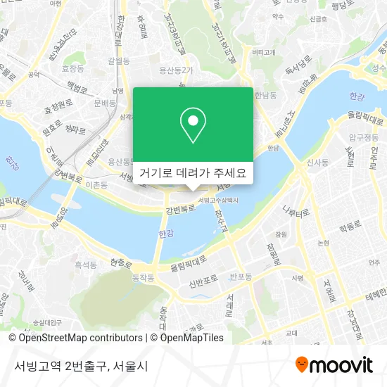 서빙고역 2번출구 지도