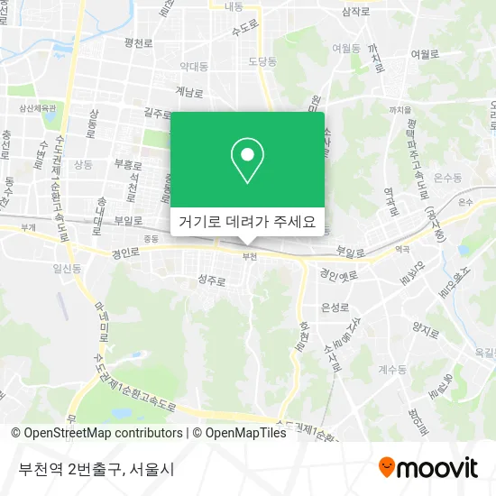 부천역 2번출구 지도