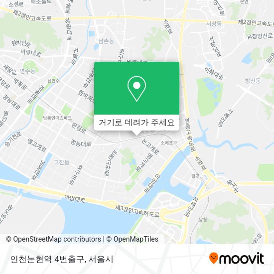 인천논현역 4번출구 지도