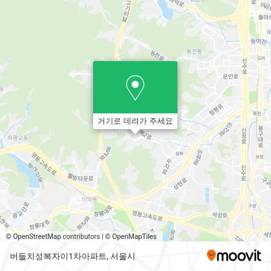 버들치성복자이1차아파트 지도