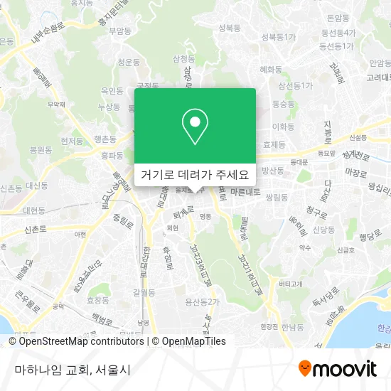 마하나임 교회 지도