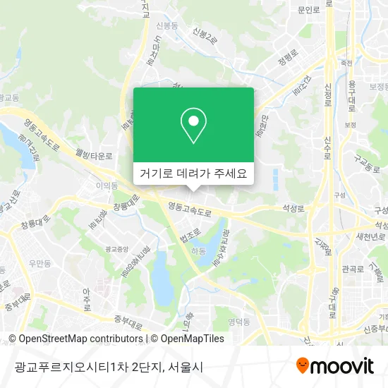 광교푸르지오시티1차 2단지 지도
