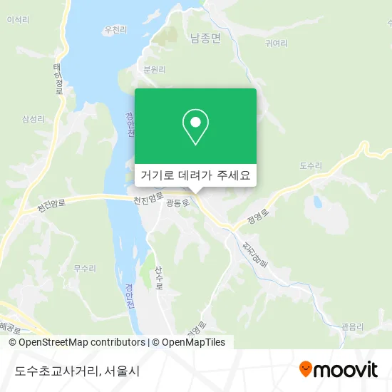 도수초교사거리 지도
