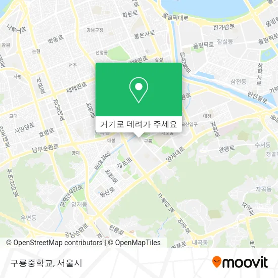구룡중학교 지도