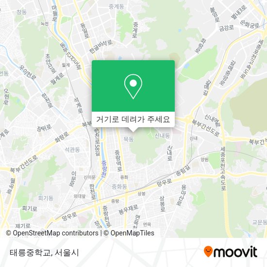 태릉중학교 지도