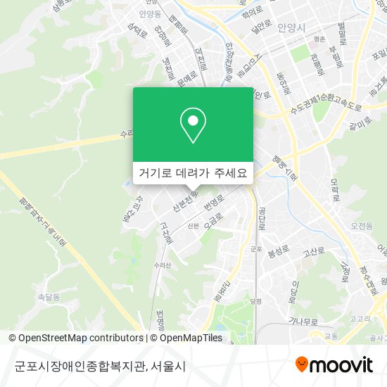 군포시장애인종합복지관 지도