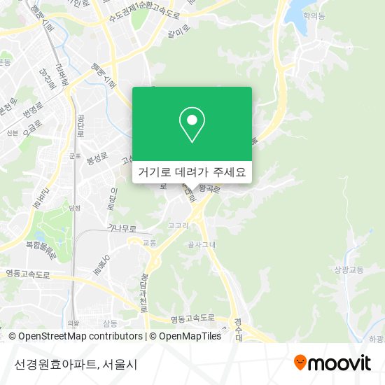 선경원효아파트 지도