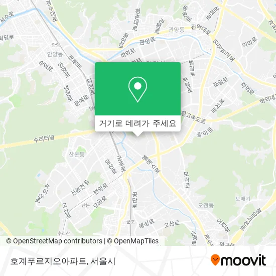 호계푸르지오아파트 지도