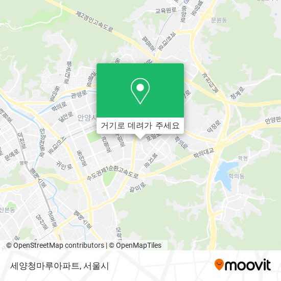 세양청마루아파트 지도