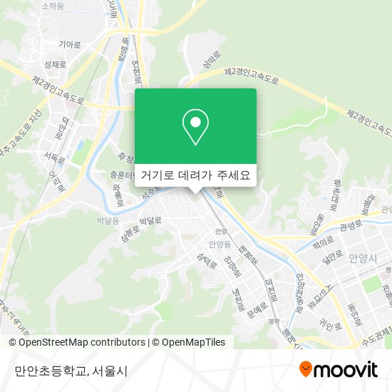 만안초등학교 지도