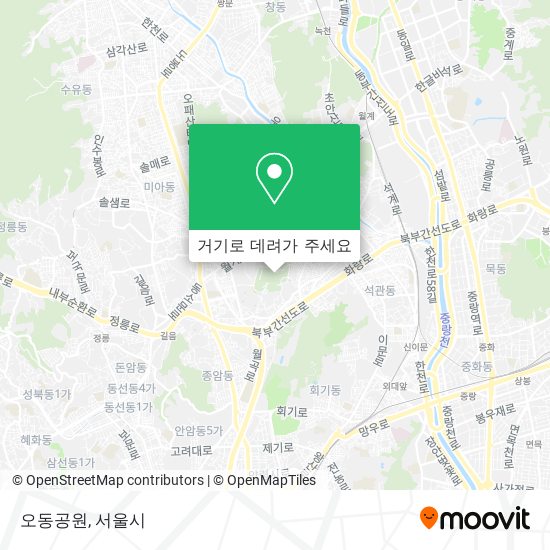 오동공원 지도