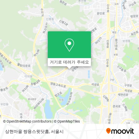 상현마을 쌍용스윗닷홈 지도