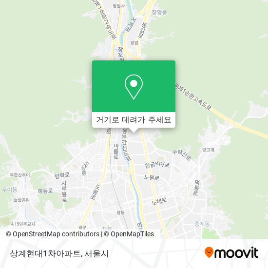 상계현대1차아파트 지도