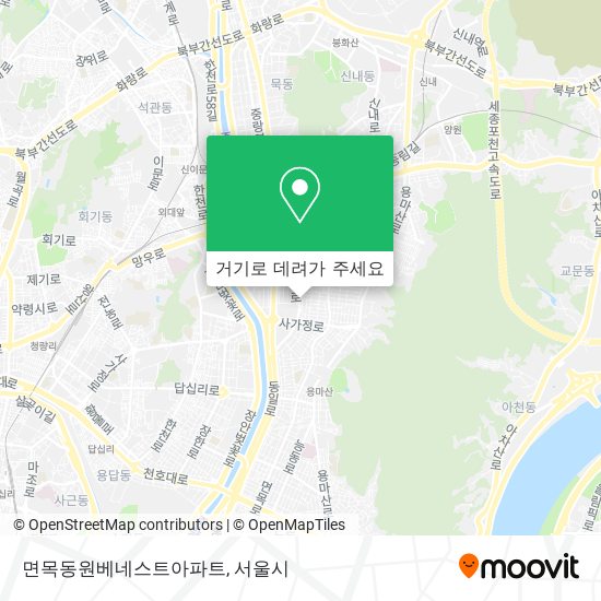 면목동원베네스트아파트 지도