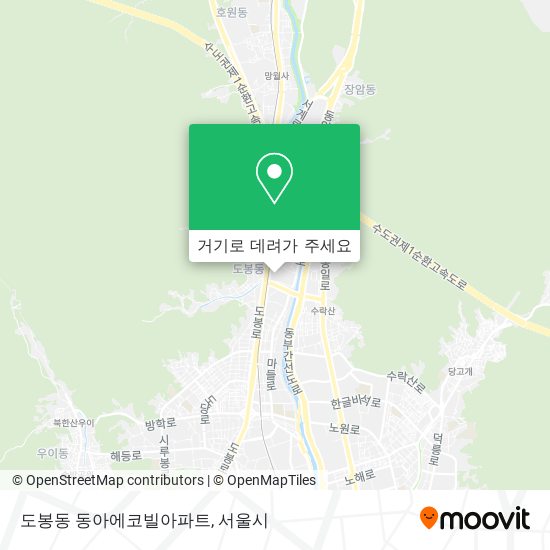 도봉동 동아에코빌아파트 지도