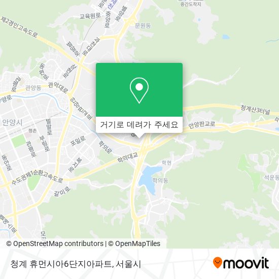 청계 휴먼시아6단지아파트 지도