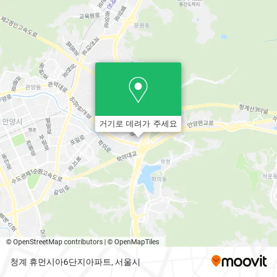 청계 휴먼시아6단지아파트 지도