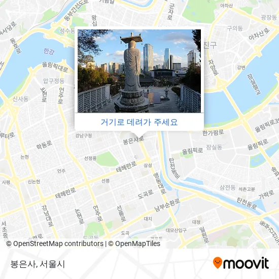 봉은사 지도